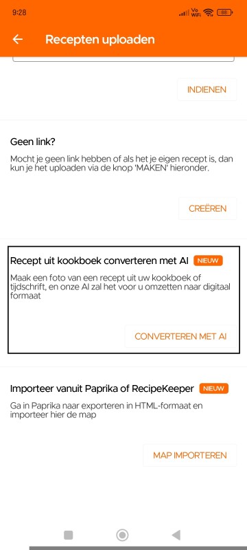 Convert Recipe from Cookbook with AI